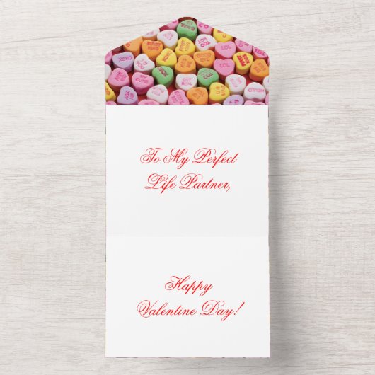 Valentinskarte All In One Einladung (Innen Boden)