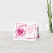 Valentinskarte Dankeskarte (Vorderseite)