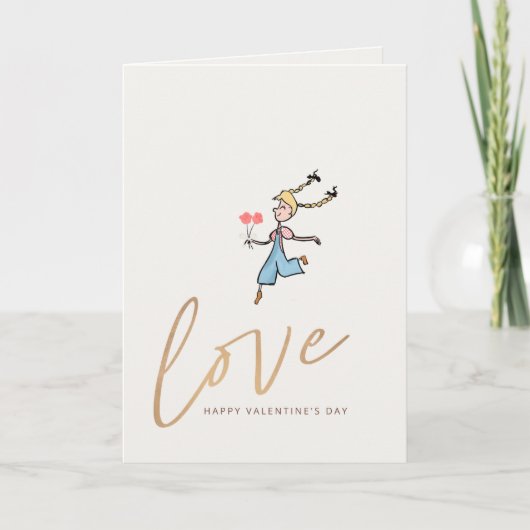 Valentinskarte Feiertagskarte (Vorderseite)