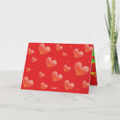 Valentinskarte Feiertagskarte (Rückseite)