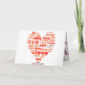 Valentinskarte Feiertagskarte (Rückseite)