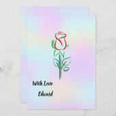 Valentinskarte Feiertagskarte (Vorne/Hinten)