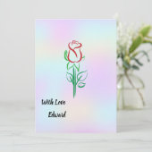 Valentinskarte Feiertagskarte (Stehend Vorderseite)