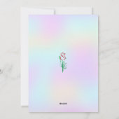 Valentinskarte Feiertagskarte (Rückseite)