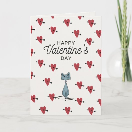 Valentinskarte Feiertagskarte (Vorderseite)