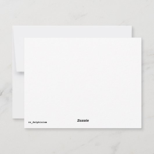 Valentinskarte Feiertagskarte (Rückseite)