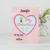 Valentinskarte Feiertagskarte (Stehend Vorderseite)