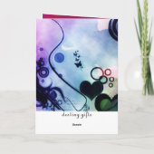 Valentinskarte Feiertagskarte (Rückseite)