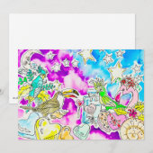 Valentinskarte Feiertagskarte (Vorne/Hinten)