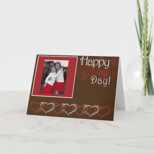 Valentinskarte Feiertagskarte (Vorderseite)