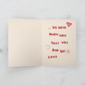 Valentinskarte Feiertagskarte (Innenseite)