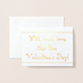 Valentinskarte Folienkarte (Vorderseite mit Umschlag)