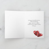 Valentinskarte für den Ehemann Feiertagskarte (Innenseite)