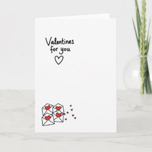 Valentinskarte für dich Herz Karte
