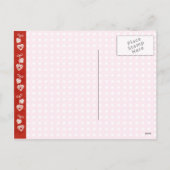 Valentinskarte für Kinder Feiertagspostkarte (Rückseite)