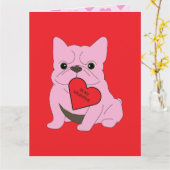 Valentinskarte, Hund Karte (Gelbe Blume)