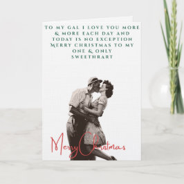 Valentinskarte im Vintage-Stil aus den 1940er Jahr Karte