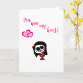 Valentinskarte Karte (Gelbe Blume)