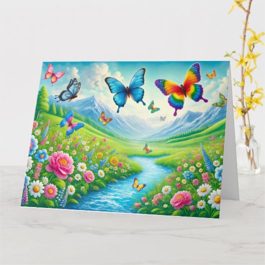 Valentinskarte Karte (Gelbe Blume)