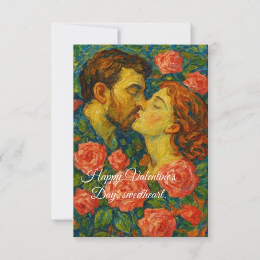 Valentinskarte Mitteilungskarte (Vorderseite)