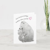 Valentinskarte, Niedliche Bärenkarte für die Mama Karte (Vorderseite)