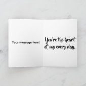 Valentinskarte vom Roten Herz Karte (Innenseite)