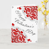 Valentinskarte vom Roten Herz Karte (Gelbe Blume)