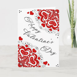 Valentinskarte vom Roten Herz Karte