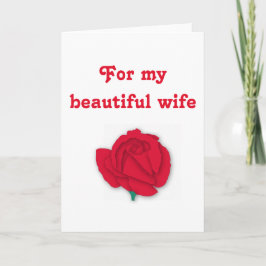 Valentinskarten für meine schöne Frau Feiertagskarte