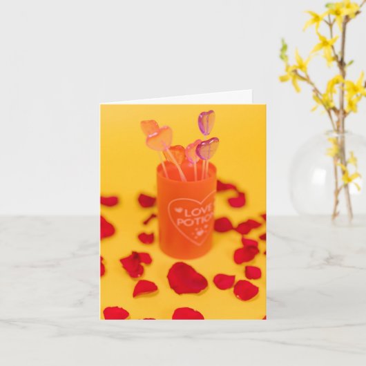 Valentinskarten Karte (Gelbe Blume)