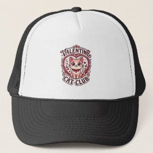 Valentinskatze Lustiges Katzenliebhaber-Design - V Truckerkappe