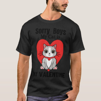 Valentinskatze Retro T-Shirt