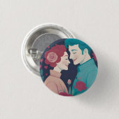 Valentinsknopf Button (Vorne & Hinten)