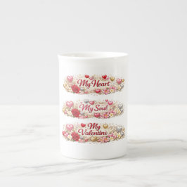 Valentinsliebe, Romantisches Geschenk Porzellantasse
