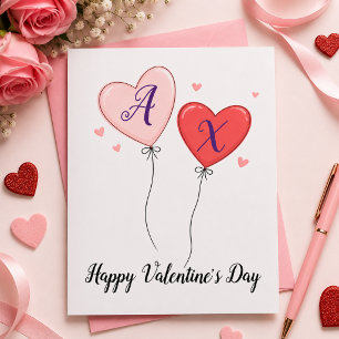 Valentinsliebesbrief mit benutzerdefinierten Anfan Feiertagskarte