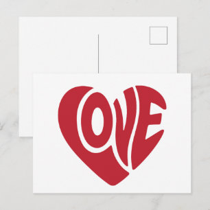 Valentinsliebesherz Feiertagspostkarte