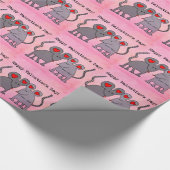 Valentinsmäuse Geschenkpapier (Ecke)