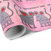 Valentinsmäuse Geschenkpapier (Rolleneckpunkt)