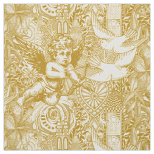 Valentinsmaximalismus Goldperle Stoff