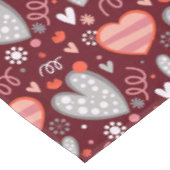 Valentinsmuster Tischdecke (Schrägansicht)
