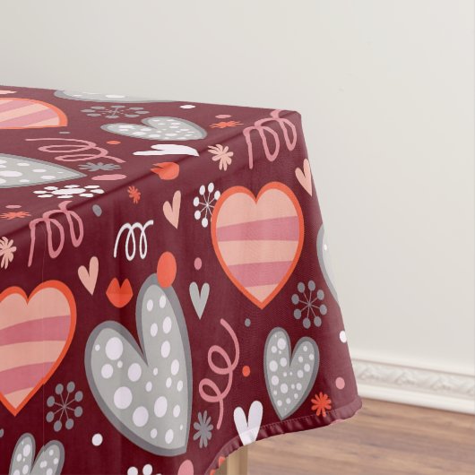 Valentinsmuster Tischdecke (Beispiel)