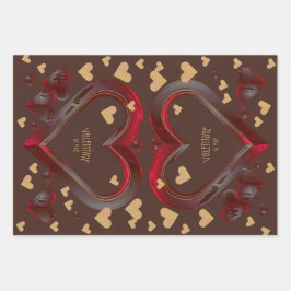 Valentinsortiment Geschenkpapier Set