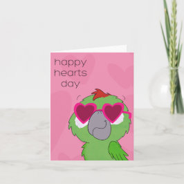 Valentinspapagei Karte