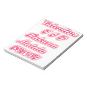 Valentinspitze hakunamatata lustige romantische Fa Notizblock (Rotiert)