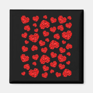 Valentinsrot Herz  Magnet