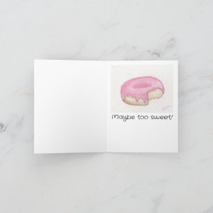 Valentinsstapel von Donuts Feiertagskarte
