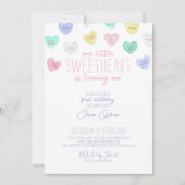 Valentinstag, 1. Geburtstag Einladung (Vorderseite)