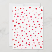 Valentinstag 1. Geburtstag Mädchen Einladung (Rückseite)