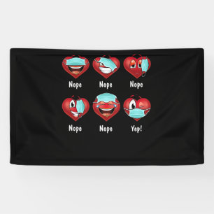Valentinstag 2021: Falsche Herzmaske Banner