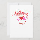 Valentinstag 2023 feiertagskarte (Vorderseite)